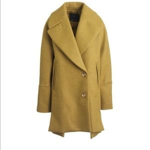 J. Crew melton swing coat - mustard